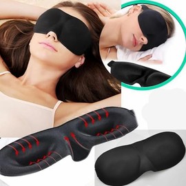 Sendowtek 2 Piezas Antifaces para Dormir, Antifaz para Dormir 3D, Máscara para Dormir con Correa Ajustable, Máscara de Ojos Ajustable Contorneada 3D  