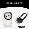 Leogony 4 Pcs Compass Hiking Set, 3 Navigation Compas Keychains