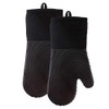 POPULAR BATH 2 Pieces Silicone Twirl Style Oven MITT Set,