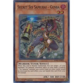 Secret Six Samurai - Genba - SPWA-EN002 - Super Rare - 1st Edition - Spirit Warriors (1st Edition)