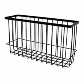 Attached steel basket wire basket Storage organization basket white 2ea