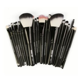 Set de Brochas de Maquillaje Profesional de 22 Piezas para Cara y Ojos con Fibras Suaves