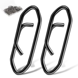 Darlingao 50 Pcs Speed Clips for Fishing Lures, Fishing Speed Clips, Fishing Snaps Saltwater, Freshwater Stainless Steel, Fishing Quick Clips, Fishing Clips Quick Change, Large Size