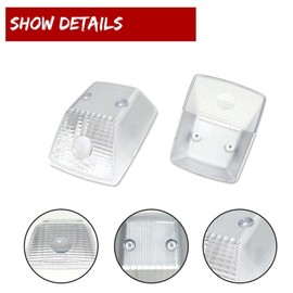 MNMSYH Turn Signal Light 2X Front Wing Lamp W463 ABS+pc for Benz for G55 03-11 for G65 14-18 Clear-Lens Smooth