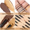 FOCALLURE (2 Pcs 2 in 1 Eyeshadow and Eyeliner Pen,Waterproof