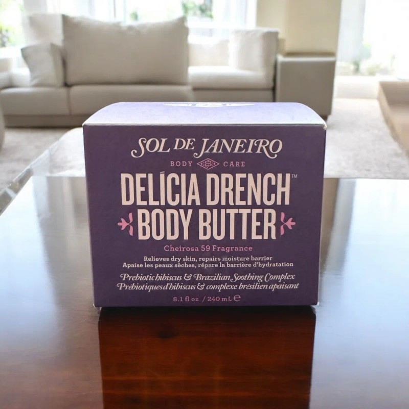 Crema Corporal Delicia Drench Sol Janeiro Hidratación 240ml Vainilla