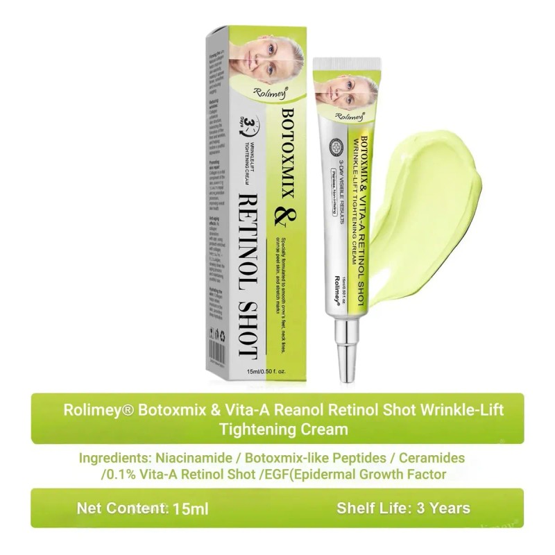 ! ¡crema Firmador Antirrugas Retinol Shot!