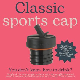onegreenbottle BOTL Classic collection sports cap. Straw cap with spout. 100% leakproof guarantee, BPS/BPA Free