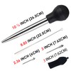 Best Utensils Stainless Steel Turkey Baster Commercial Grade Quality Rubber