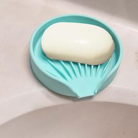 Jabonera autodrenante, bandeja de silicona con ventosa, soporte de esponja para bar, baño, ducha, fregadero de cocina, puede prolongar la vida útil de