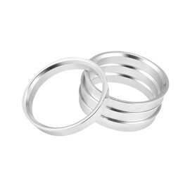 Hihaha 4pcs OD 66.6mm to ID 60.1mm Aluminum Alloy Car Hub Centric Rings Wheel Bore Center Spacer Durable Material