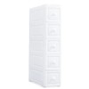 Conworld Super Light Weight Slim Plastic Bathroom Storage, Self-Assembling Organizer