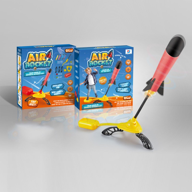 Launcher Toy Stomp On Battery Free Soft Foam Plastic Base