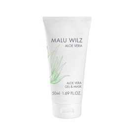 Malu Wilz Aloe Vera Gel & Maske 50ml I Skincare 2in1 Multifunktionales Gel & Gesichtsmaske für die Gesichtspflege I Für alle Hauttypen I Vegan I Gut nach dem Sonnenbad