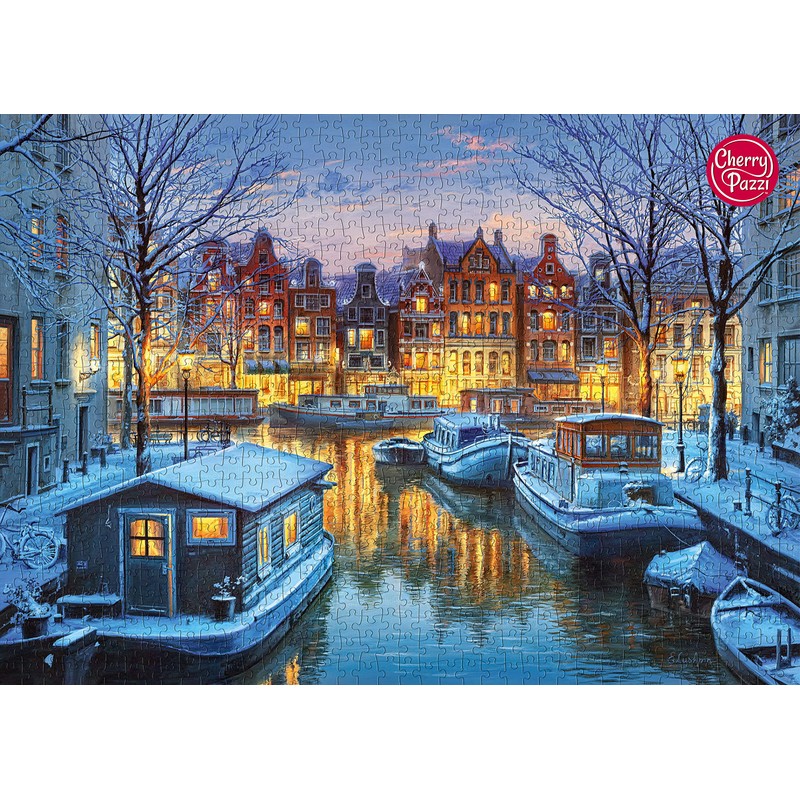 Cherry Pazzi Puzzle 1000 Pieces Amsterdam la Nuit