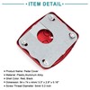 ACROPIX Motorcycle Brake Pedal Pad Cover Universal Black Red 1pcs