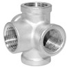 Beduan Stainless Steel 1/2 Inch 5-Way Outlet Cross Female Pipe