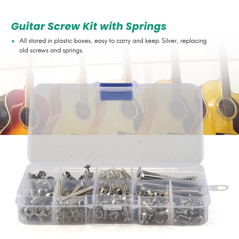 Dovhmoh 204 Pcs Guitar Screw Kit Set of 9 with
