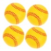 Kisangel 4pcs Soft Foam Baseballs Safe PU Sponge Training Balls