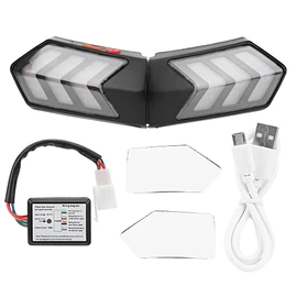 Keenso Helmet Light,Universal Sensing Turn Smart Tail Light for Motorcycles Helmets