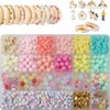 Beads for Bracelets, 1297 Pieces Heishi Beads Set, Make Your