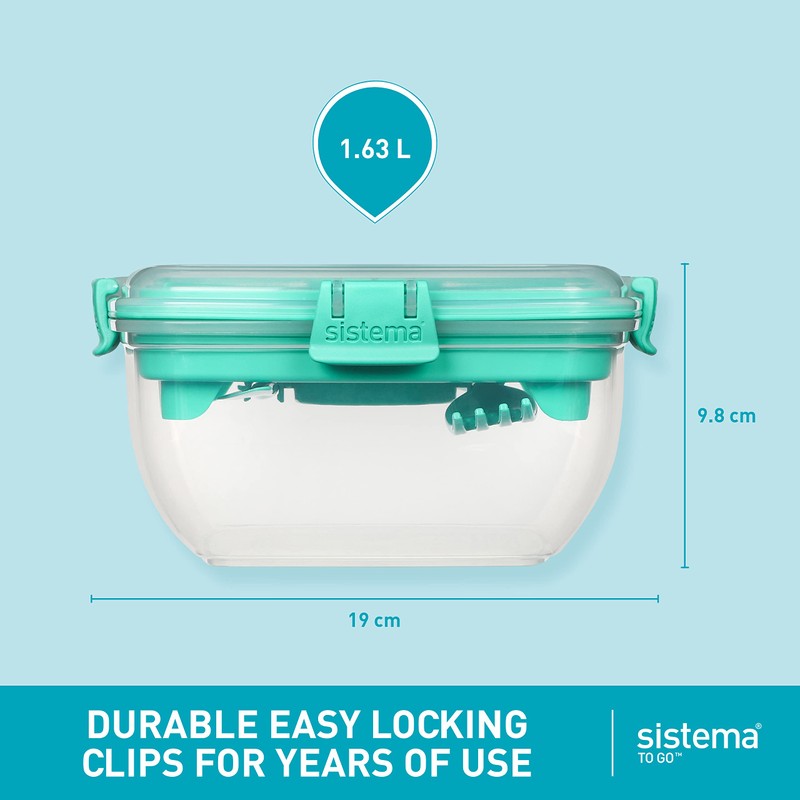Sistema Salad Max TO GO Lunch Box | 1.63L Food