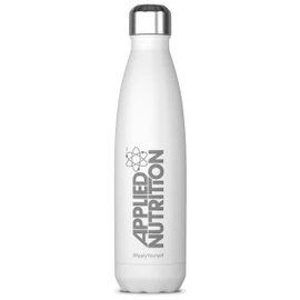 Applied Nutrition Hochwertige Edelstahl-Flasche – langlebig, schlank und umweltfreundlich – (Weiß – 500 ml)