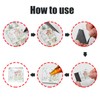 72 Pcs Square Glass Magnetic with Adhesive Backing Set,Clear DIY