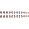 4th of July Press on Nails Short Square Fake Nails