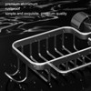 Faucet Storage Shelf Aluminum Plastic Two Containers with Towel Rod