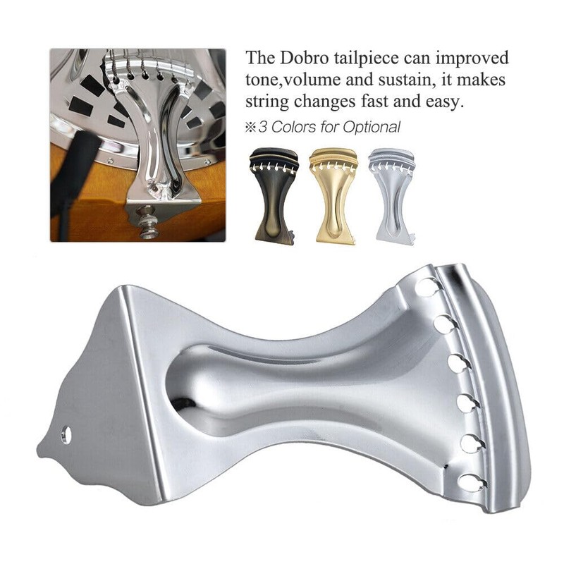 LALOCAPEYO Dobro Resonator Guitar Tail Wing Guitar Tail Beam Metal