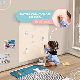 WonderMag WonderColors Essentials - 6 Chalk for Chalkboard - Toddler Crayons - Washable Crayons - Chalkboard Chalk - Chalkless - Dustless Chalk - Washable Twistable - Crayon - Toddler Coloring