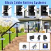 CKE Flat Handrail Accessories, 4 Pack Extension Handrail Connector, High