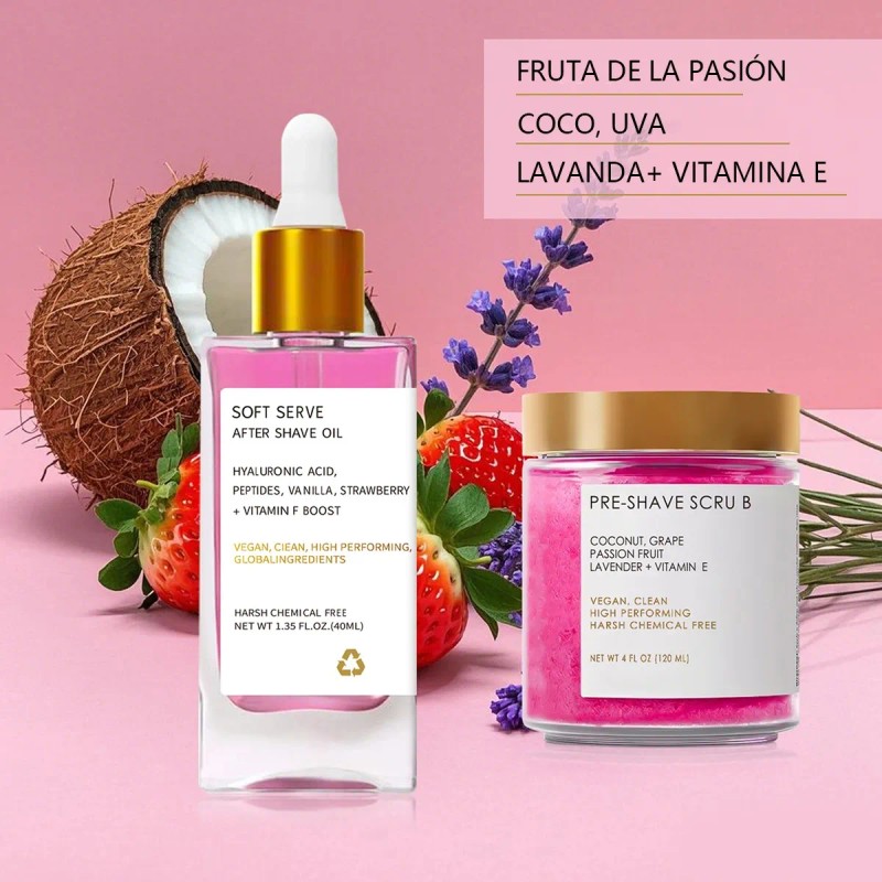 Aceite Para Después Del Afeitado Con Vainilla Y Fresa Suave