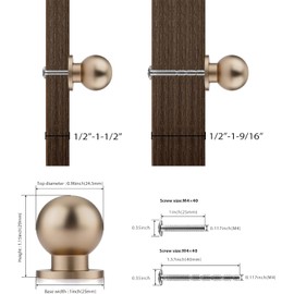 goldenwarm 10 Pack Champagne Bronze Cabinet Knobs Champagen Gold Knobs for Dresser Drawers Gold Kitchen Cabinet Knobs Gold Dresser Handles and Knobs Zinc Alloy Single Hole Kitchen Cabinet Handles