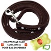 ADITYNA - Premium Leather Dog Leash - 6 ft, Heavy-Duty,