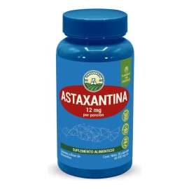 Astaxantina 12 Mg | 30 Cápsulas 550 Mg | Astaxanthin | Pasiguaro Antioxidantes | Vitaminas Hombre/Mujer