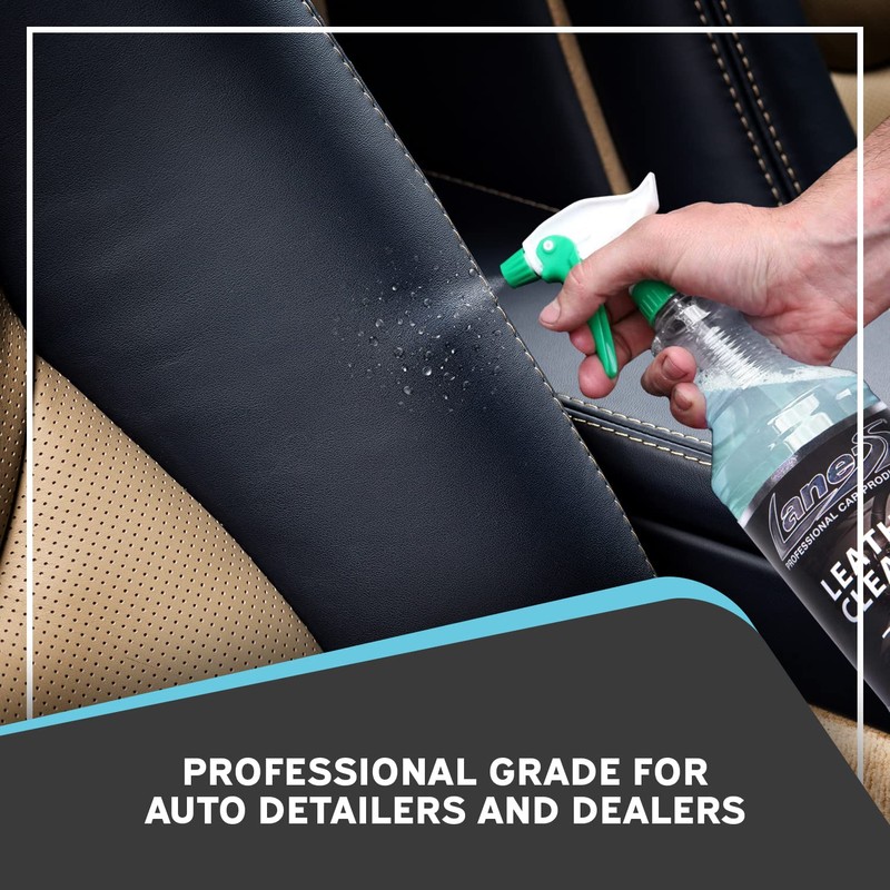 LANE'S Leather Cleaner- Leather Cleaning Spray, Automotive Leather Cleaner- Cleans