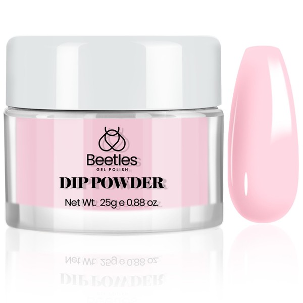 Beetles Dip Powder Barely Pink Color, 25g Dipping Powder Nail