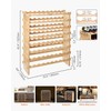 VEVOR Stackable Modular Wine Rack, 8-Tier 72 Bottles, Freestanding Wines