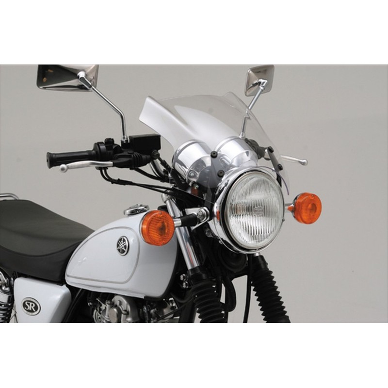 デイトナ(Daytona) バイク用 スクリーン SR400FI(10-21) SR400/500(78-08)専用 エアロバイザー/ブラストバリアー 車種専用ステー 29881