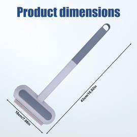 Tierhaarentferner, 4-in-1 Multifunktions Fusselbürste Katzen und Hundehaarreiniger mit langem Griff für Möbel Teppiche Autos Bettwäsche Kleidung