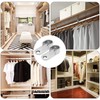 TOP-VIGOR 16mm Dia Oval Closet Rod End Supports, Zinc Alloy