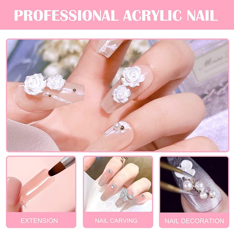 Acrylic Nail Kit Acrylic Powder & Liquid Set with Nail