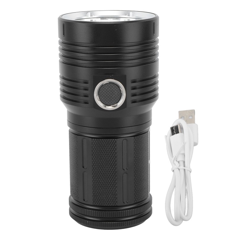 Strong Light Flashlight 10000LM 300‑500 Meters LED 4 Modes Rechargeable