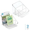 iDesign 3-Section Divided Packet Organizer for Kitchen and Pantry Storage