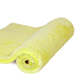 Walensee Large Bathroom Rug (24 x 40, Yellow) Extra Soft and Absorbent Shaggy Bath Rug Machine Washable Microfiber Bath Mat Non Slip Bath Mat, Luxury Bathroom Floor Mats