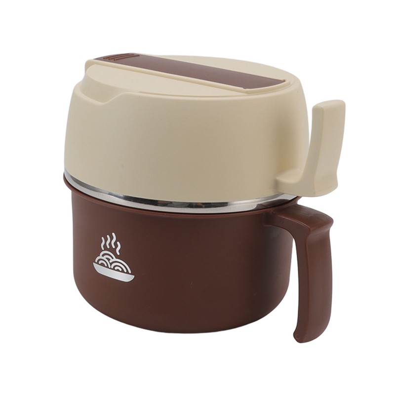 Stainless Steel Noodle Bowl Lunch Box Double Layer Ramen Bowl