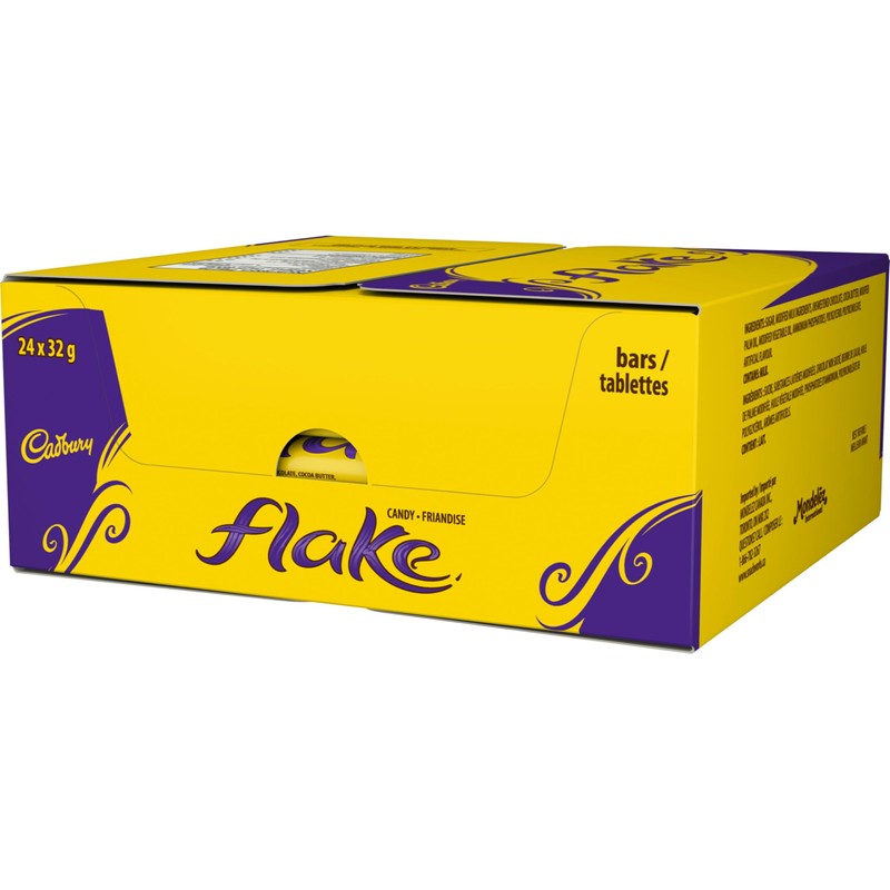 Cadbury Flake Bar Single 32G, (Pack of 24)