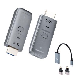 Mcbazel Wireless HDMI Transmitter and Receiver, 4K Decoding Plug & Play HDMI Wireless Extender with 3 Adapters Support 5G Transmission for Video and Audio to Monitor from Laptop/PC/TV Box